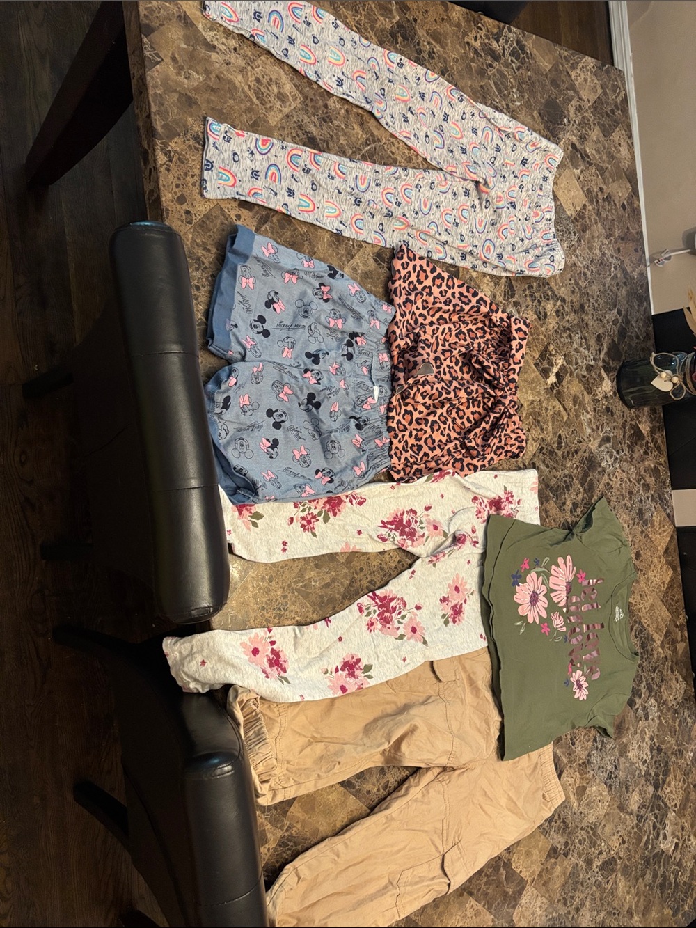 Mixed Bottoms Bundle plus tshirt for girls size 8